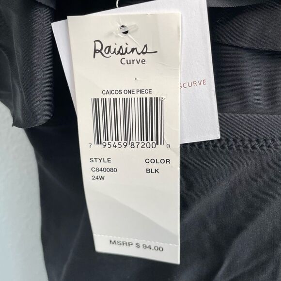 NWT Raisins One Piece Swim Suit Size 24W - Picture 6 of 6